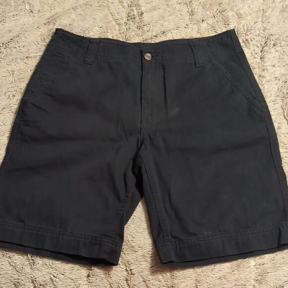 Mossimo Supply Co Cargo Shorts Men's Size 32 Slim Black Deep Pockets - Picture 1 of 6